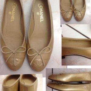 Auth Chanel Flats size 36.5